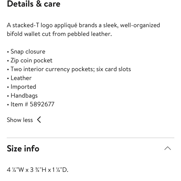 🚨 SALE 🚨Tory Burch Wallet - Picture 7 of 7